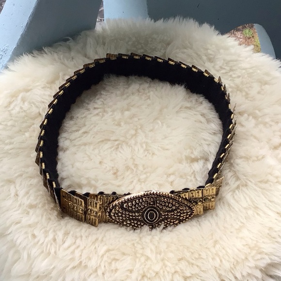 Vintage Harwill New York Women’s Brass Serpent Stretch Belt main image 9